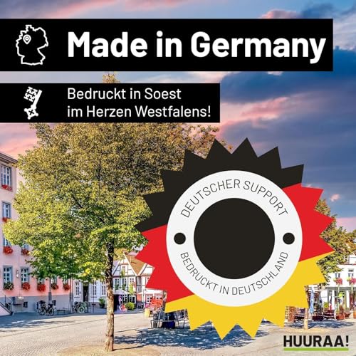 Huuraa Rucksack Dackel Silhouette Geschenk 12 Liter Natural Baumwolle Dackel Accessoire