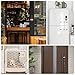 Wooden Door Chime with Brass Bells-Handcrafted Magnetic Shopkeeper's Bell for Entries.No-Tools Installation,Clear Timeless Alert Sound.Suitable for Home,Office,Shop,and Courtyard. (BWalnut)