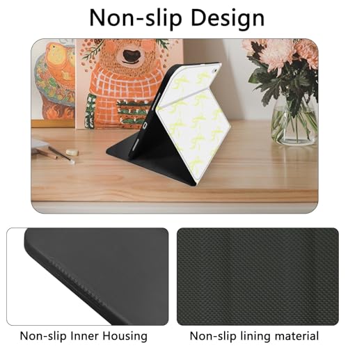 Étui pour iPad 11 Design Nœud Papillon Tendance Coque Fine Antichoc Blanche pour Tablette
