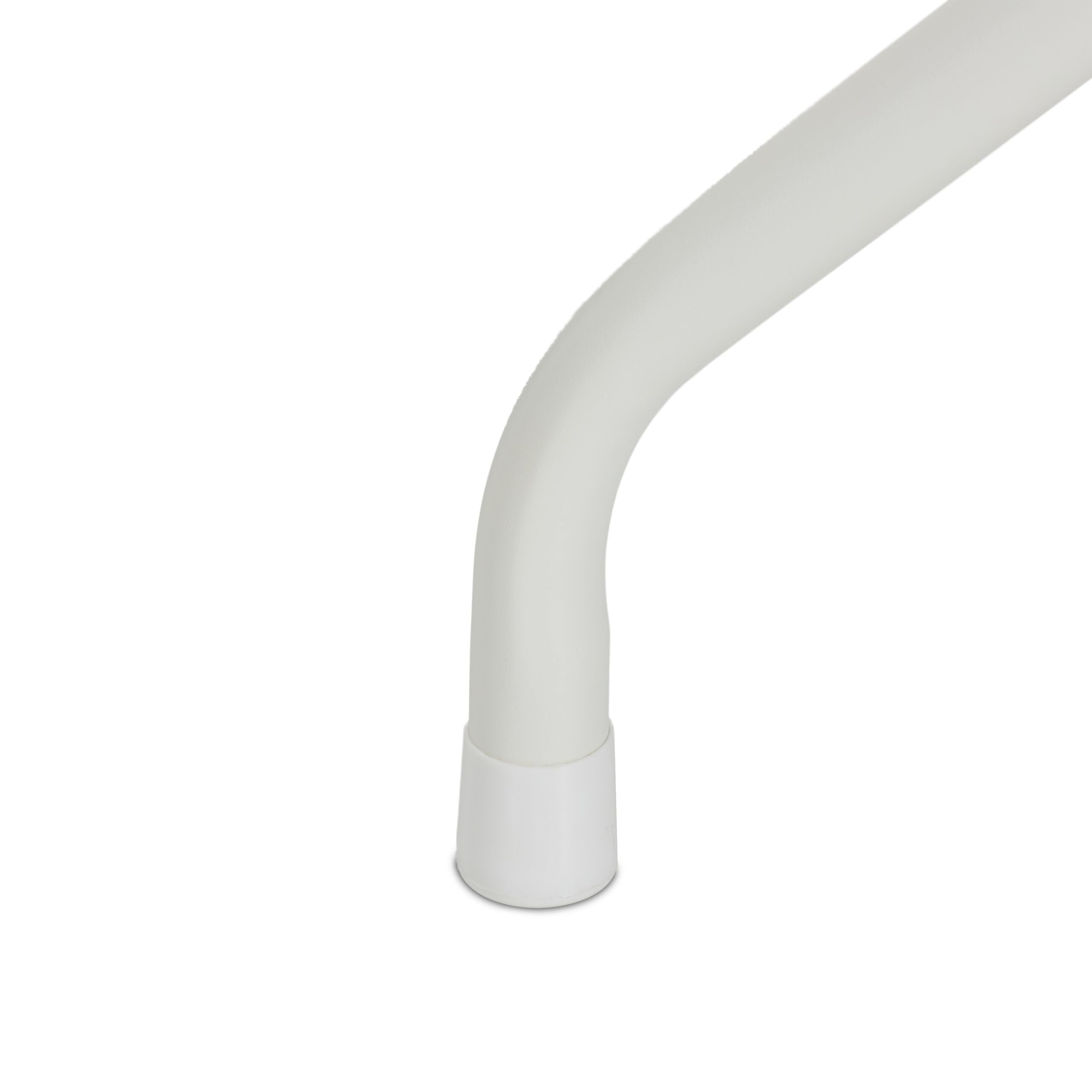 Relaxdays Tavolo Rotondo da Giardino, Tavolino da Balcone HLP: 74 x 80 cm, Arredo Esterno Effetto Legno, Bianco