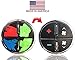 Vinyl Repair Decal Overlays For General Motors AC Button Controls - Easily Repair Your Worn GM A/C Buttons | Fits Most 2007-2014 Chevy Tahoe Gmc Yukon Buick Enclave Silverado Sierra Models AcButtons