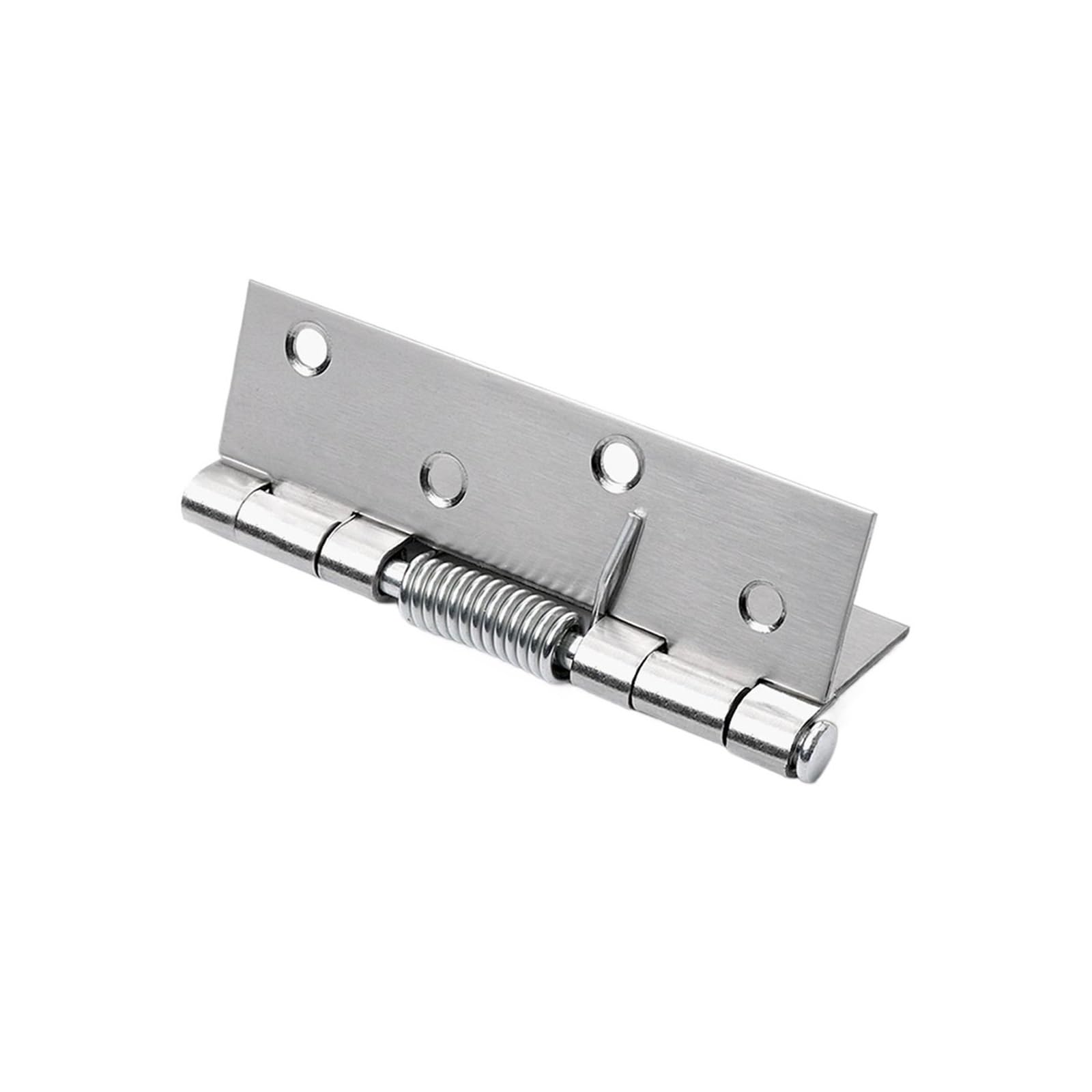 6pcs Spring Hinge Stainless Steel Door Hinges Automatic Rebound Folding Loop Window Furniture Hardware Supplies for Gates(2 Inch)