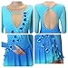 Kmeruoys Figure Skating Dress for Women Girl Competition Skating Wear Tutu Dance Dress (Color : Blue, Size : 120CM)