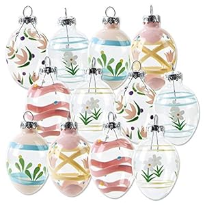 Lillianvernonhandpaintedblownglasseasterornamentshandcraftedhangingtreedecorationseastereggholidaypartydecor2inassorted12pieceset Urban Country Home Decor Lillian vernon hand painted blown glass easter ornaments handcrafted hanging tree decorations easter egg holiday party decor 2 in assorted 12 piece set urban country home decor