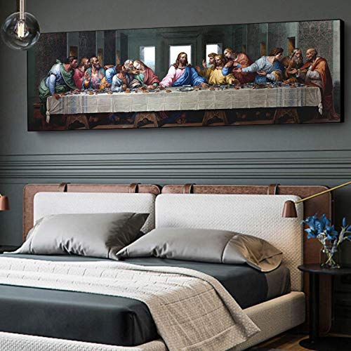 Impression sur toile Da Vinci Dernier Souper grand format pour déco murale