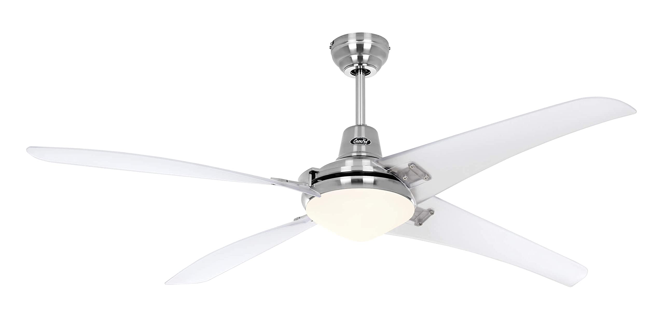 Ventilateur de plafond design MIRAGE BN-TR finitions semi-transparentes haut de gamme