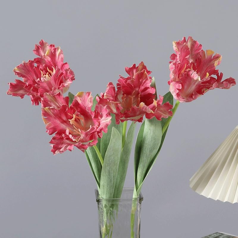 Tulipes dentées Argento : fleurs simulées durables pour mariage et maison - 5