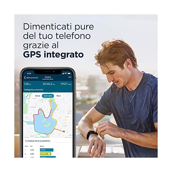 Fitbit Charge 4 Fitness Tracker Con Gps Integrato, Nero, 24.7 x 2.9 x 1.2 Cm • Fitness palestra