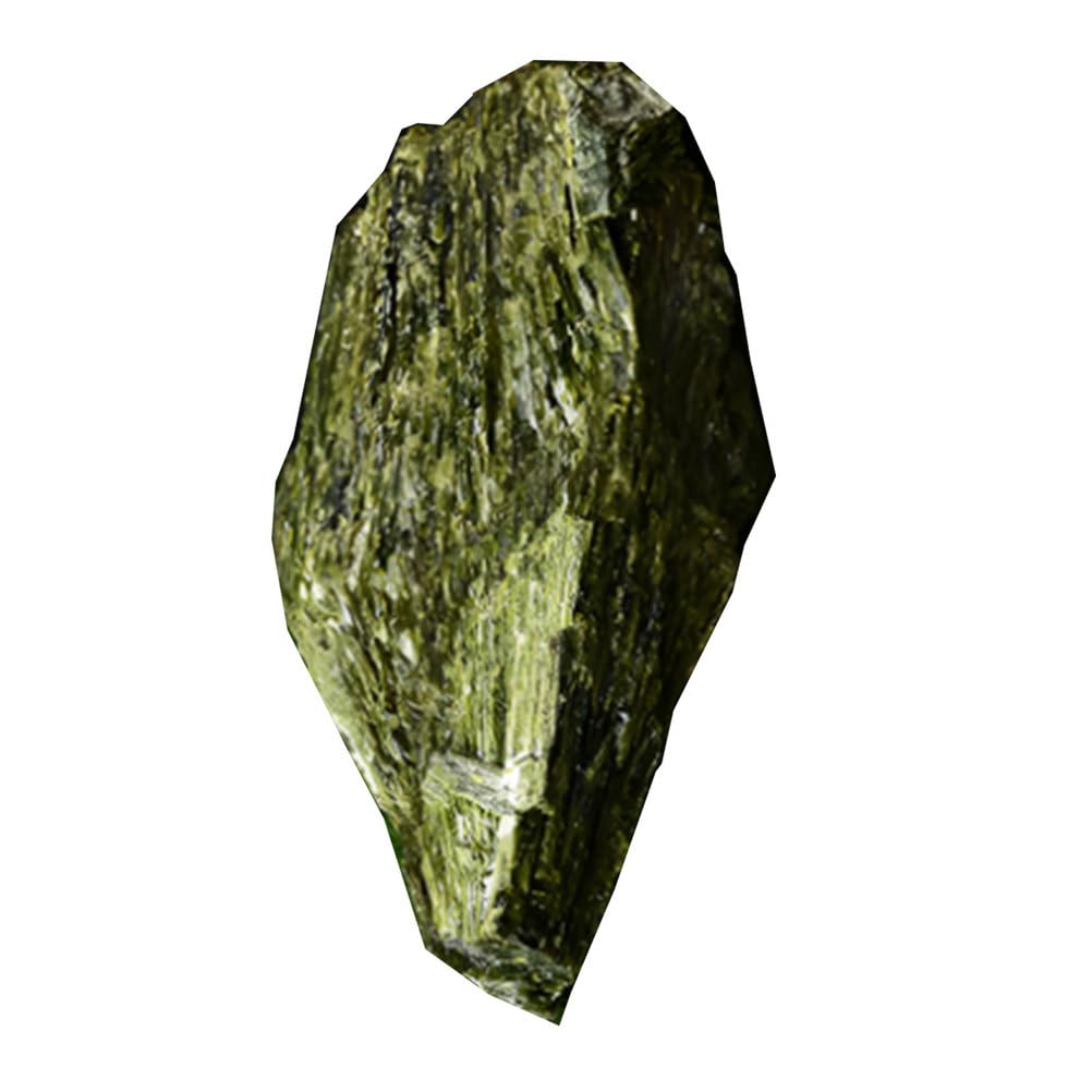 ITCLEYMDZV Green Tourmaline Raw Crystal Stone Irregular Shaped Peacock Feather Ore for Home Decoration,200~300g