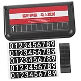 GARVALON Auto Sonnenblenden Organizer aus Robustem Abs Material Multifunktionaler Halter für Temporäres Parken Fahrzeugpapiere und Karten Passend für Einfache Fahrzeugregistrierung und