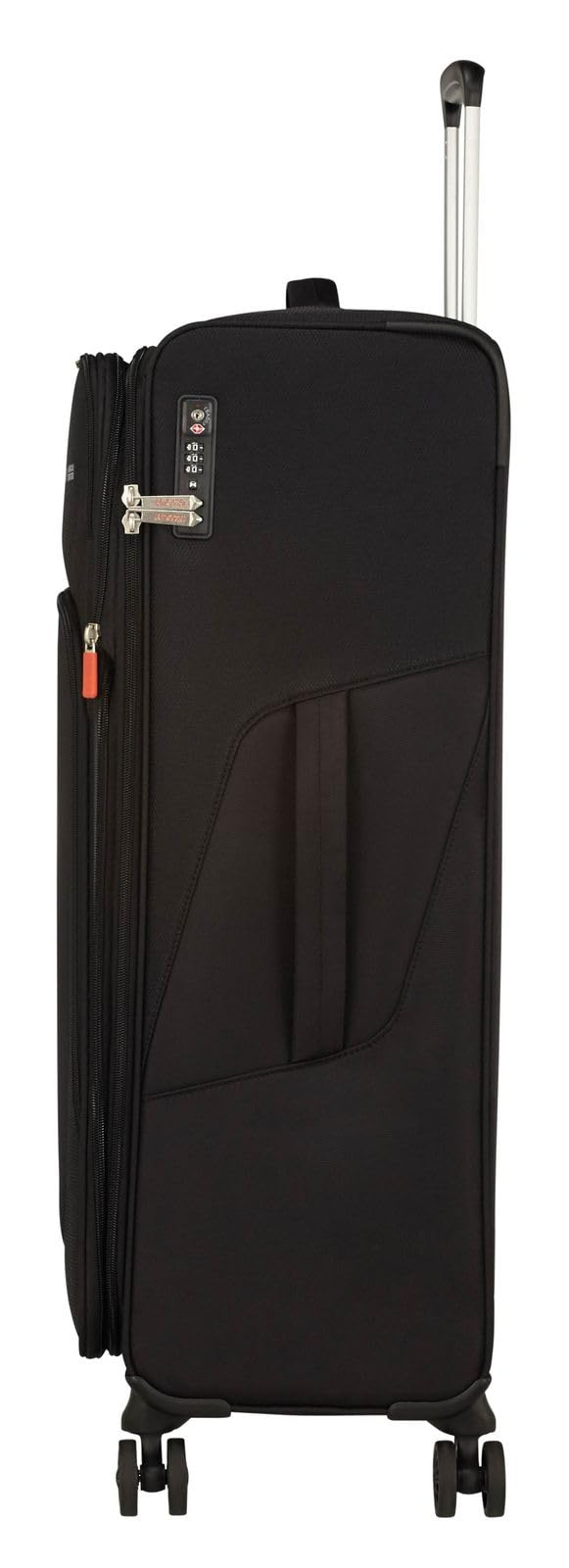 American Tourister Summerfunk - Spinner L, Erweiterbarer Koffer, 79 cm, 109.5/119 L, Schwarz (Black)