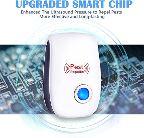 Ultrasonic Pest Repeller, Pest Repellent Ultrasonic Plug In, Mouse Repellent, Spider Repellent For House Indoor, Electronic Pest Control Device For Bugs Spiders Insects Mice Roaches Mouse, 6 Packs #TOP3