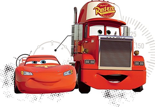 Disney 10 Inch Team 95 Mack Truck Pixar Cars 2 Movie Removable Wall Decal Sticker Art Home Racing Decor 10 by 6 inches