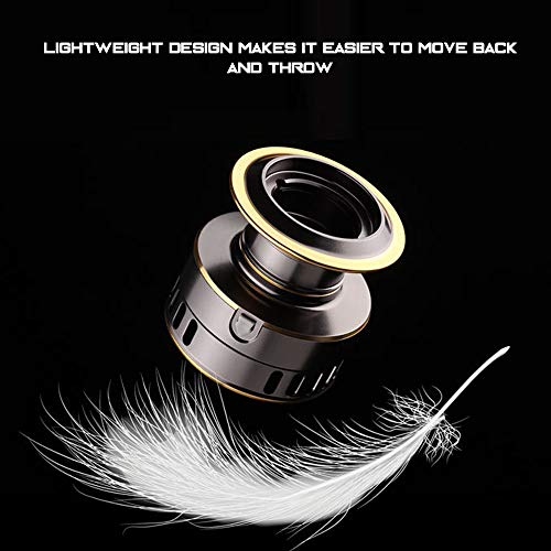 KKmoon Barco de pesca todo o metal Roda giratória Linha de pesca Vara de arremesso Vara de lançament