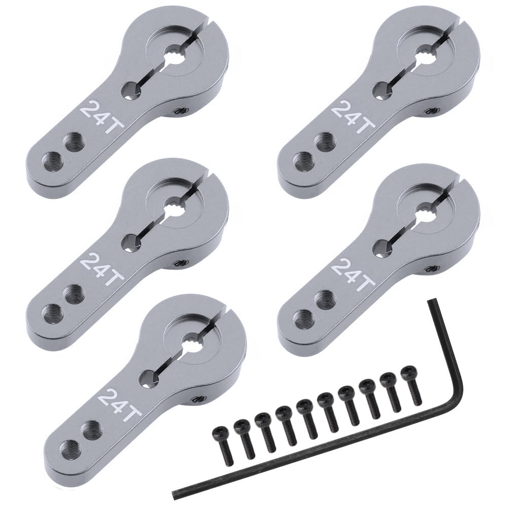 1PC 1/1.25/1.5/2/3/4 24T Aluminum Servo Arm Horn for Hitec Savox 4-40# Thread e 1PC 1/1.25/1.5/2/3/4 24T Aluminum Servo Arm Horn for Hitec Savox 4-40# Thread e