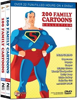 DVD 200 Family Cartoons Collection 1 Book