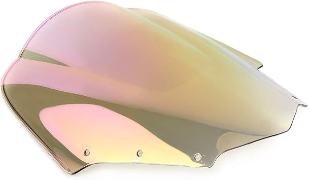 FZ1S Motorcycle Windproof Windshield Windscreen Compatible with Yamaha 2006 2007 2008 2009 2010 2011 Double Bubble ABS Plastic DeflectorIridium