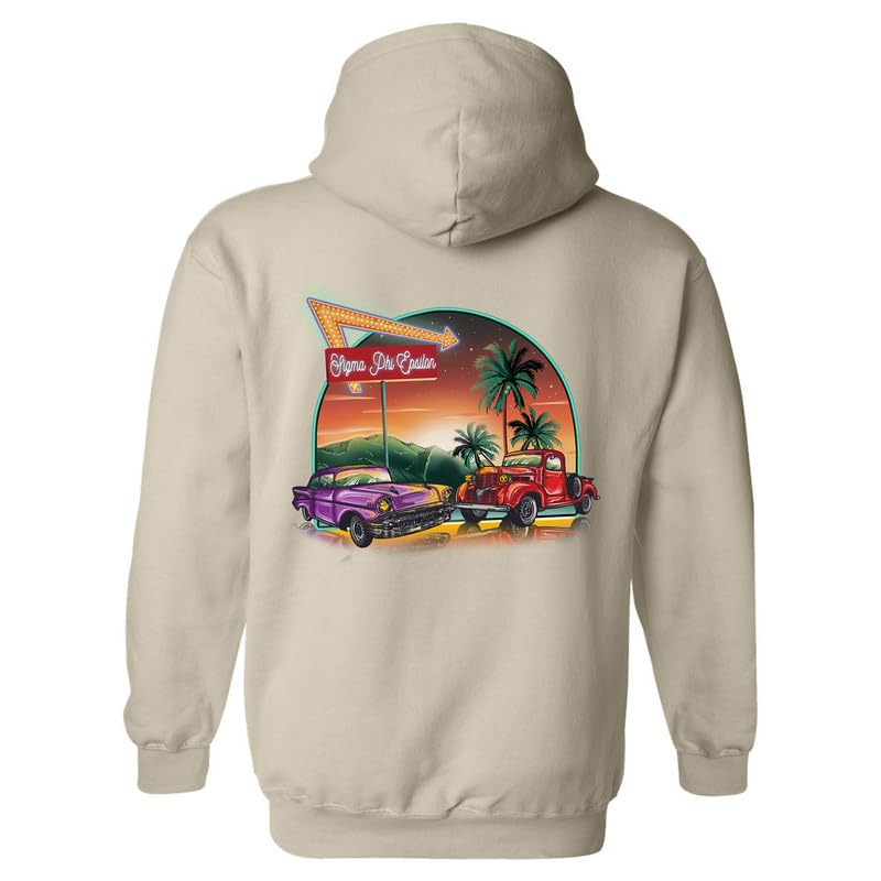 Sigma Phi Epsilon Hoodie - SigEp Vintage Retro Sweatshirt - Main Image