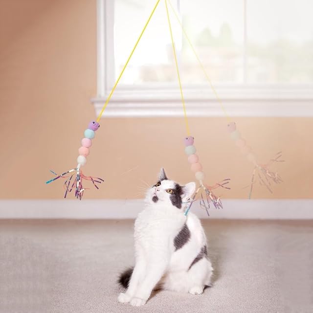 Foto 7 de 8 de DONGKER 3 juguetes colgantes para gatos