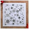 Kwan Crafts Kerst sneeuwvlok achtergrond duidelijke stempels voor kaart maken decoratie en DIY Scrapbooking