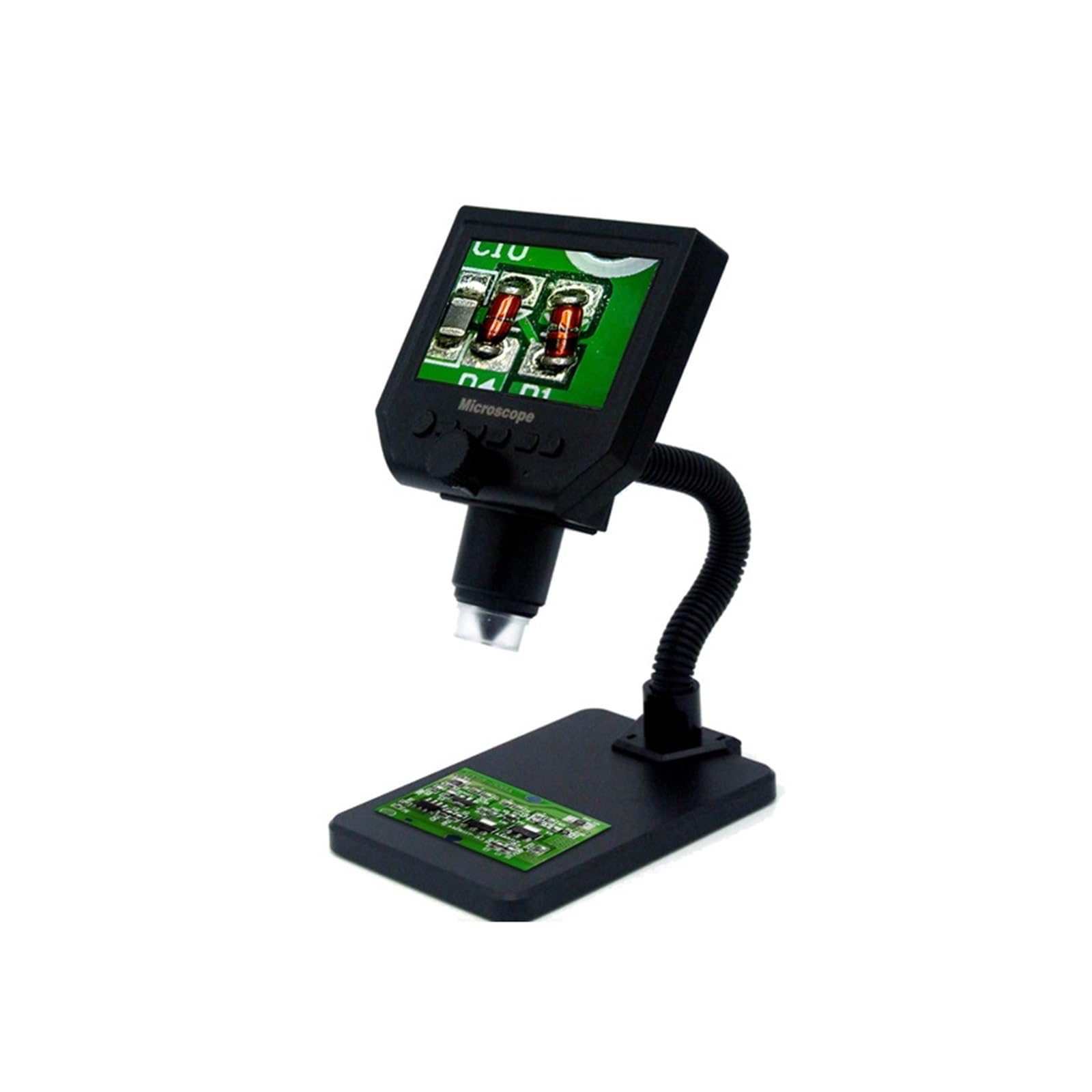 Przenośny Mikroskop Cyfrowy LCD Z Mikroskopem Cyfrowym O Wysokiej Jasności 8 LED Mikroskopy i wyposażenie(Suction Cup Stand)