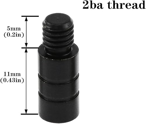 Miniatura 2 de AYLIFU 9 piezas 0.07 oz latón dardos pesos 2BA hilo para herramientas de contrapeso de dardos negroplatalatón