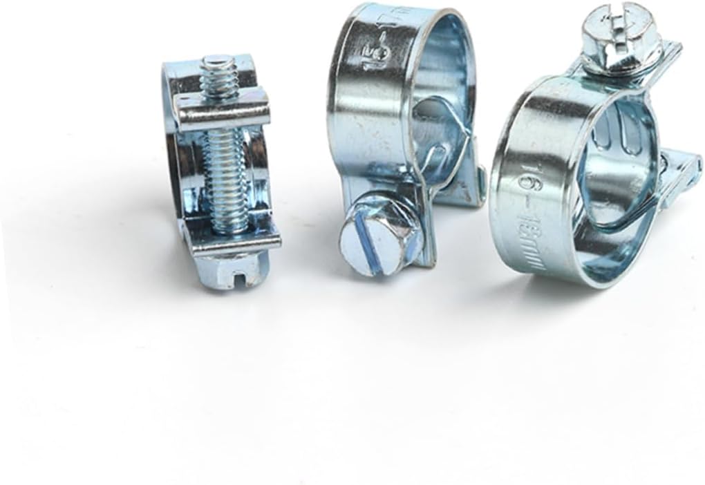 135Pcs Zinc Plating Hose Clip Durable Metal Water Clamps for Air and Hoses Lightweight and Portable Mini Spring Buckles Versatile Fasteners for Various Applications