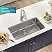KRAUS Dex 33-inch Undermount 16 Gauge Stainless Steel Single Bowl Kitchen Sink, KA1US33B