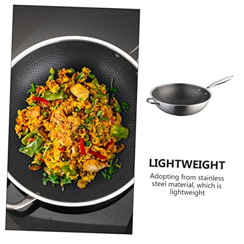 Sartén Wok de acero inoxidable Garneck con diseño de panal miniatura 6