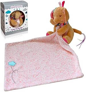Elephantazy Baby Comforters Blanket - Newborn Soft Touch Blankets - Plush Stuffed Animal Toys - Soft Comforter Baby sleeping toy -Cuddle Snuggle security blanket (Pink Elephant)