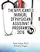 The Applicant's Manual of Physician Assistant Programs: A Catalog of Every Accredited US Training Program