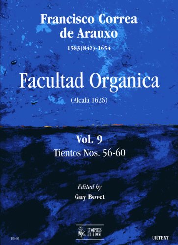 Partition orgue Correa de Arauxo Facultad Organica Vol.9 Ut Orpheus tientos