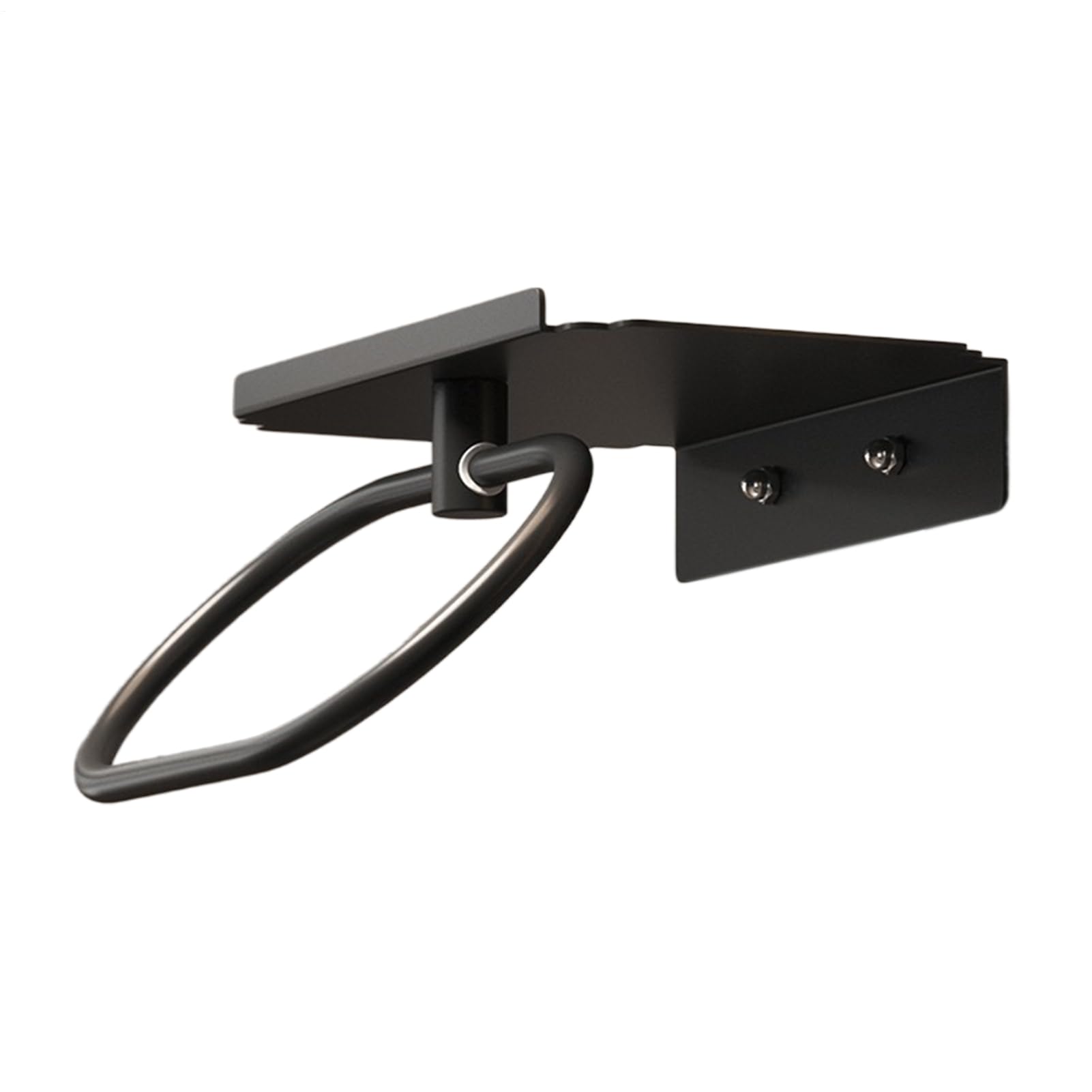 Anneau porte-serviettes en acier brossé mat de salle de bain