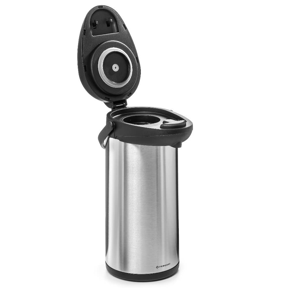 Caraffa Termica Professionale in Acciaio Inox, 5 Litri, Thermos Caraffa con Pompa per Bevande Calde e Fredde Caffè Tè, per Ristorante Catering Mense Hotel Buffet