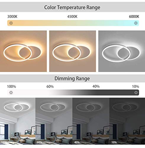 Plafoniera Moderna a LED Acrilico Creativo Rotondo...