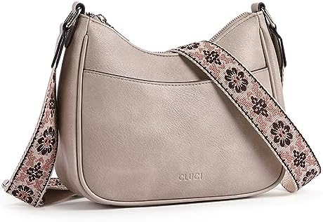 CLUCI Crossbody Bag for Women Trendy, Vegan(PU) Leather Crossbody Purses, Shoulder Handbags with Adjustable Wide Strap