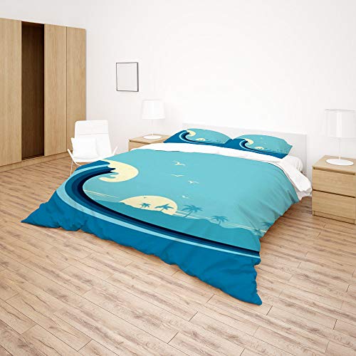 Parure de lit légère anti-plis en microfibre super douce pour grand lit double