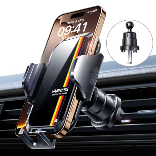 VANMASS 2025 Upgrade【Militär-Klasse】Handyhalterung Auto Lüftungshaken Bombenfest Handyhalter 360°Drehbar Autohalterung 1...