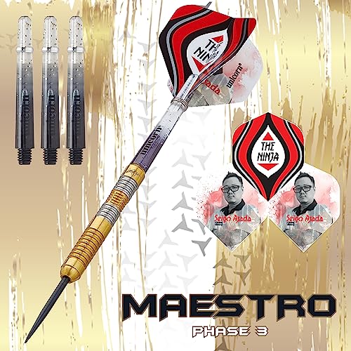 Unicorn Steel Tip Darts Set, Gold, 22 g - Image 2