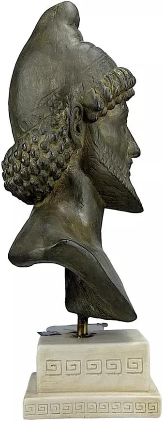 Odysseus Greek King of Ithaca Bust Trojan War Hero Moldano Statue Sculpture 15.35 in