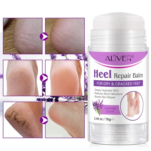 Cracked Heel Repair Cream, Heel Balm, Foot Cream for Cracked Heels and Dry Skin,Calluses Feet, Cracked Heel Repair Balm, Hydrates and Softens Dry Feet, 70G (Lavender) - Image 3