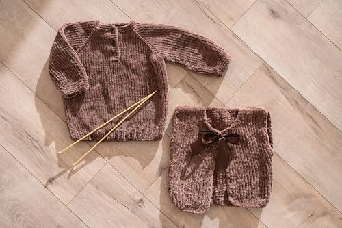 Keche Velvet Yarn for Crocheting, Soft Chenille Bulky Baby Blanket Amigurumi Yarn 100 gr (132 yds) (Pistachio, 5 SKEINS) by KECHE - Image 8