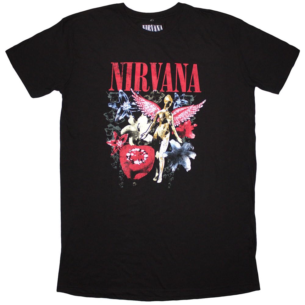 Paradiso Clothing Women's Nirvana In Utero Vintage Collage T Shirt Dress - M