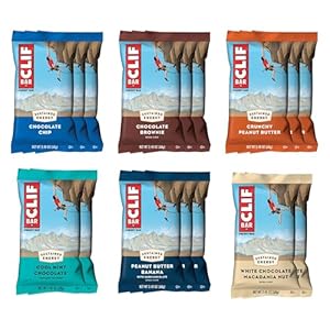 CLIF BAR – Variety Pack – 6 Flavors – Made with Organic Oats – Energy Bars – Non-GMO – Plant Based Protein Bars (16 Pack)
