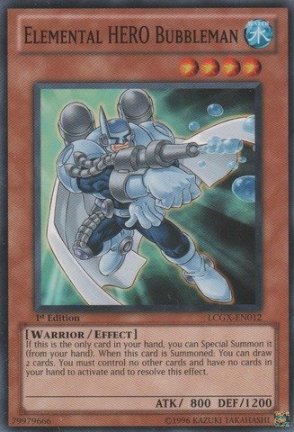 YU-GI-OH! - Elemental Hero Bubbleman (LCGX-EN012) - Legendary Collection 2-1st Edition - Common