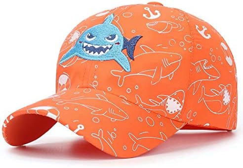 Home Prefer Toddler Boys Baseball Hat Lightweight Quick Drying Sun Protection Hat Summer Beach Hat Orange