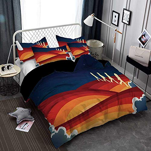 Ste-X Ensemble De Housse De Couette Facile d’entretien | Taille du Lit Double | La Literie des Beatles (220 x 240 cm… - Les Beatles, Paul McCartney, John Lennon, RIngo Starr, George Harrison Ste-X Ensemble De Housse De Couette Facile d'entretien | Taille du Lit Double | La Literie des Beatles (220 x 240 cm… – Image 3