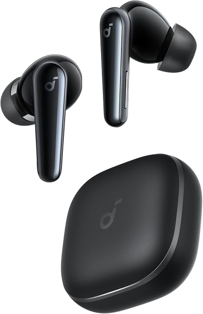 Soundcore Liberty 5 par Anker, les écouteurs sans fil d'annulation de bruit, 2x Réduction vocale plus forte, annulation du bruit adaptatif en temps réel, recharge rapide, Dolby Audio, 6-Mic AI Appels clairs, longue durée de vie des batteries