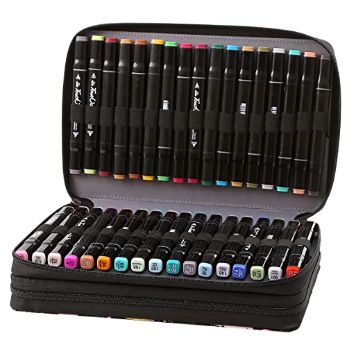 Image of 68 Slots Marker Pen Organizer Case w /Handle