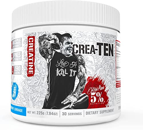 5% Nutrition Crea-Ten - Legendary Series Creatine Complex + Accelerators | Flavored Creatine Powder for Muscle Gain | Max Power, Strength, Endurance, & Recovery (Blueberry Lemonade)